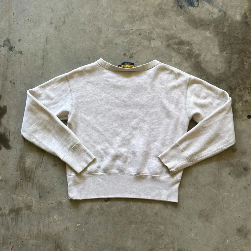Vintage Ralph Lauren Rugby R Script Logo Sweatshirt Size Medium - Picture 4 of 6